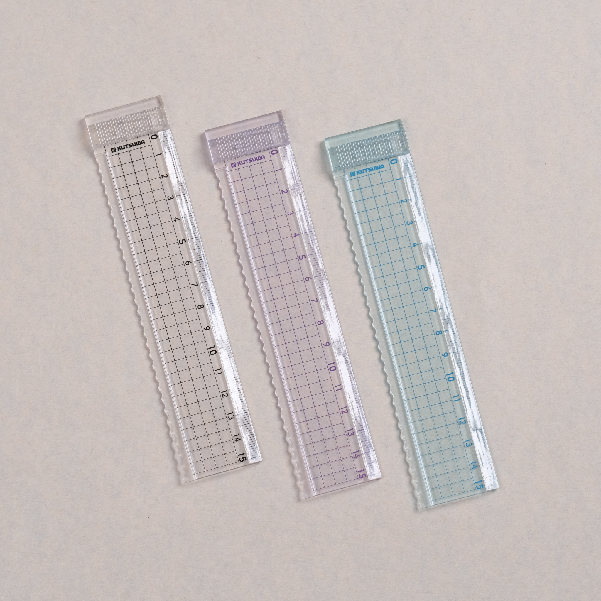 端點機構與單邊波浪尺/15CM/KUTSUWA/日本