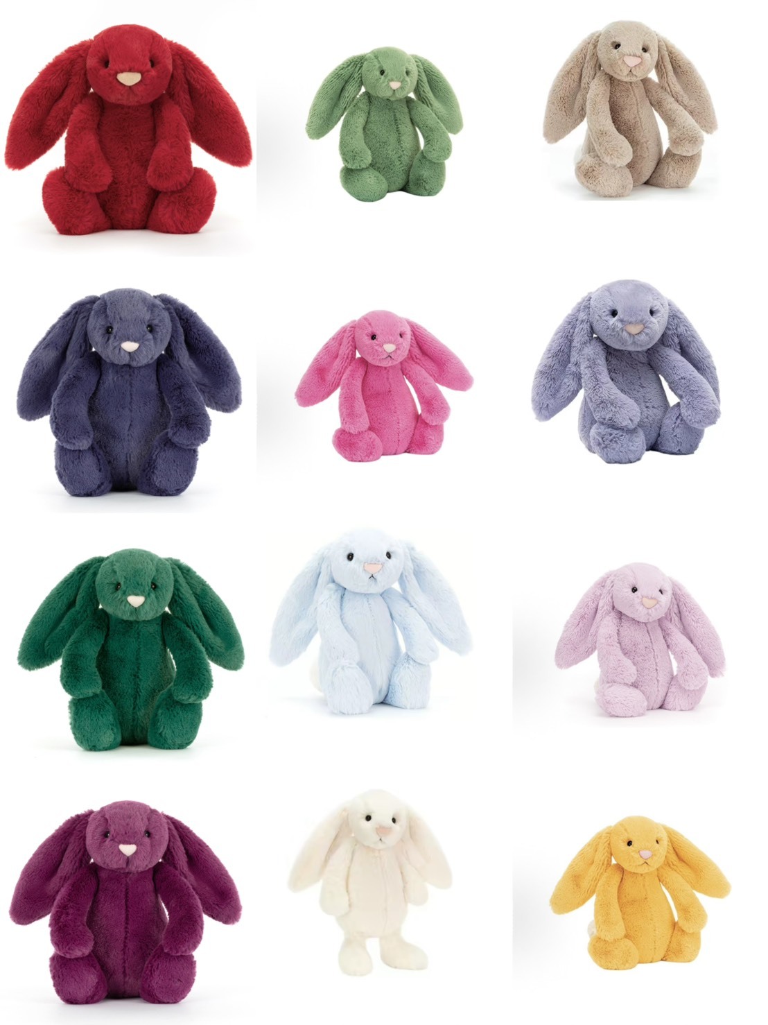 【Luxury】英國  Jellycat 嬰幼兒 兒童最愛 經典夥伴系列 害羞邦尼兔 至臻 玫瑰懷抱 紅色愛心 紅醋栗 寶石藍 紫羅蘭 米 銀 胭脂粉 療癒系玩偶