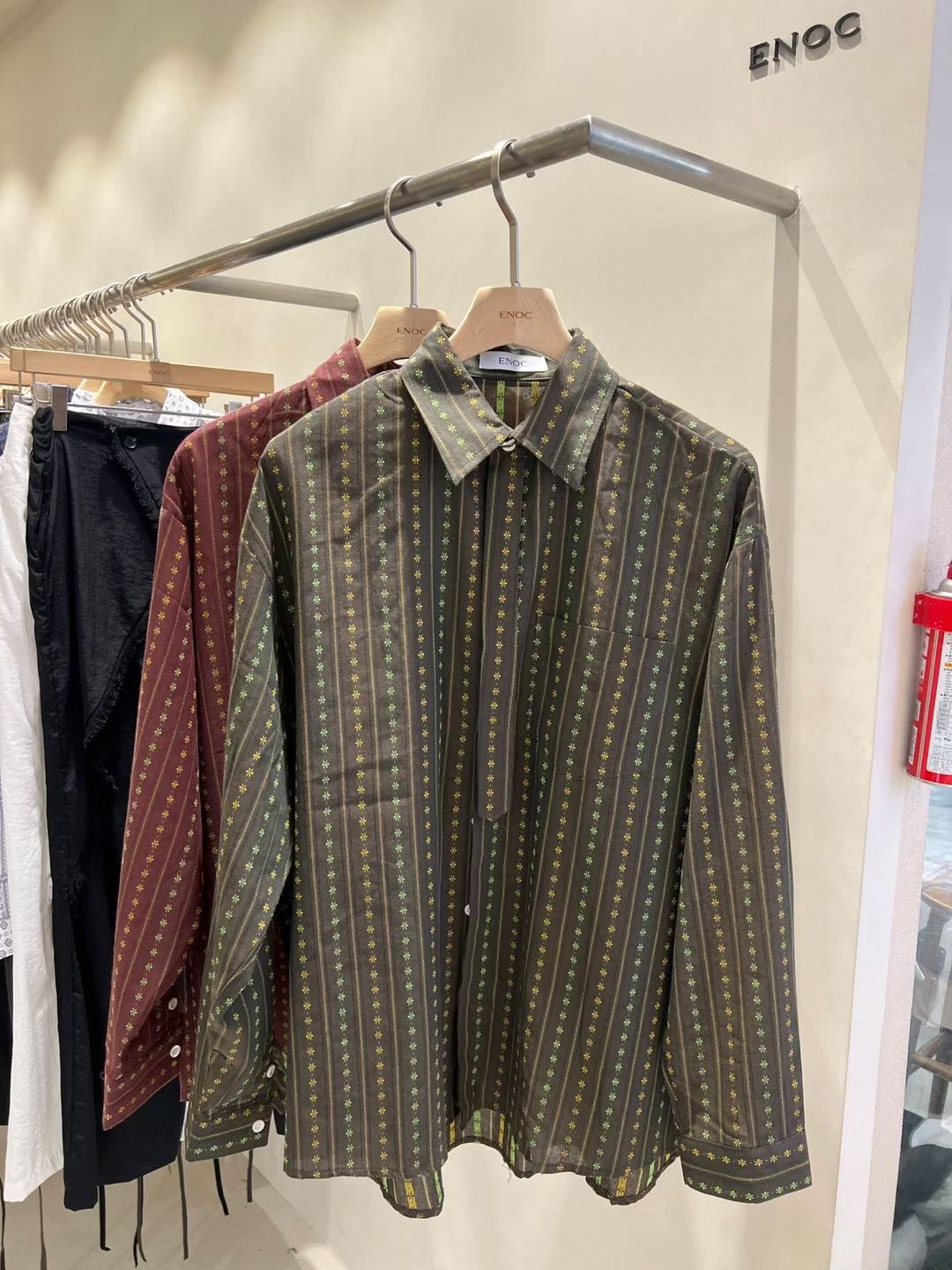 花紋長袖恤衫 ENOC-049S