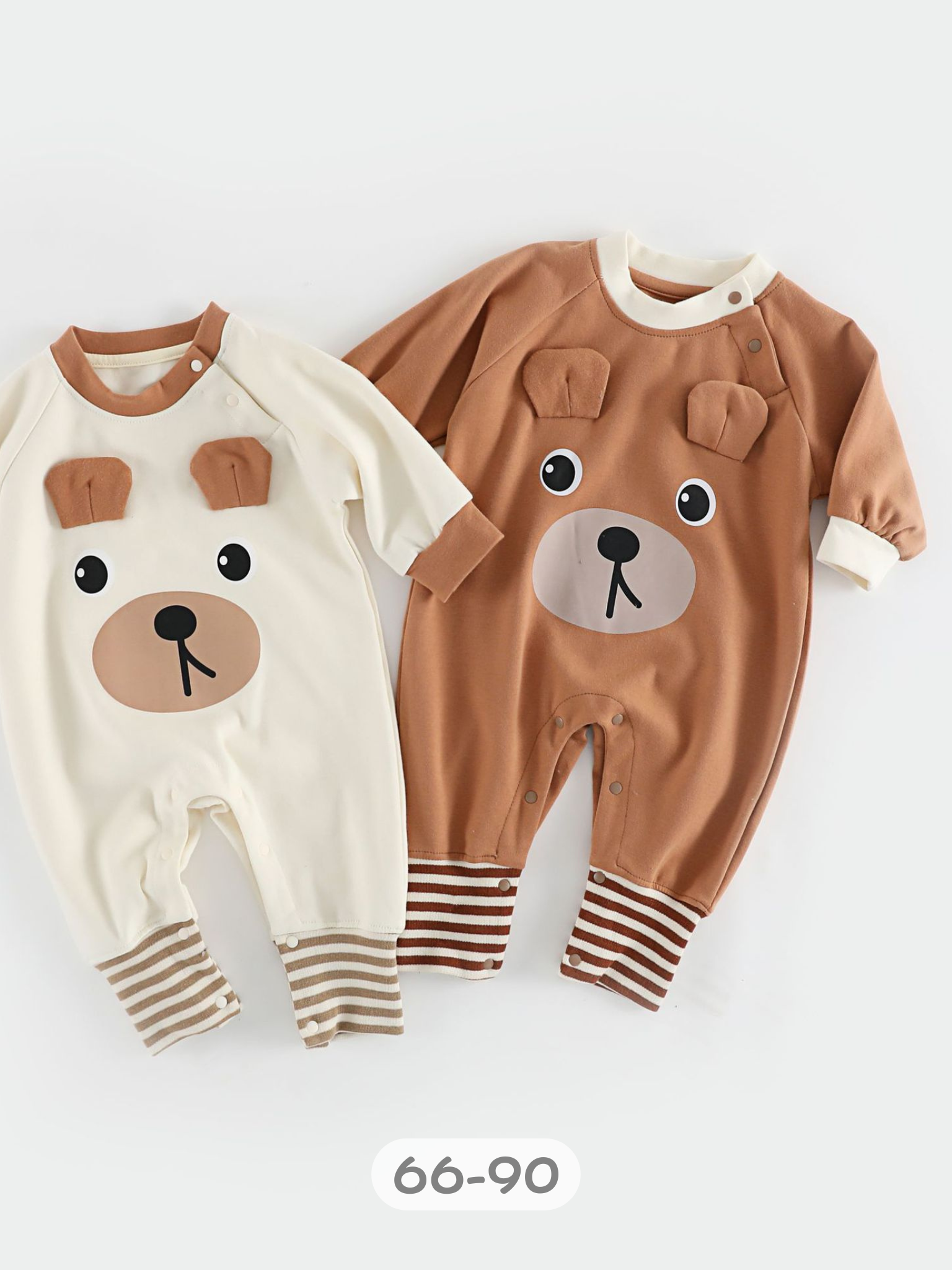 焦糖萌萌熊  長袖連身衣