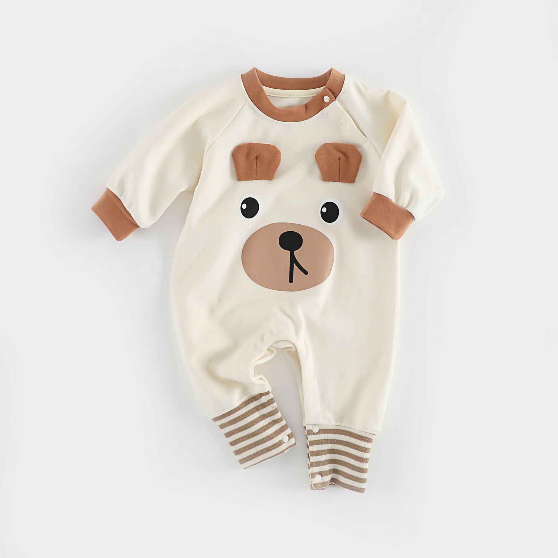 焦糖萌萌熊  長袖連身衣