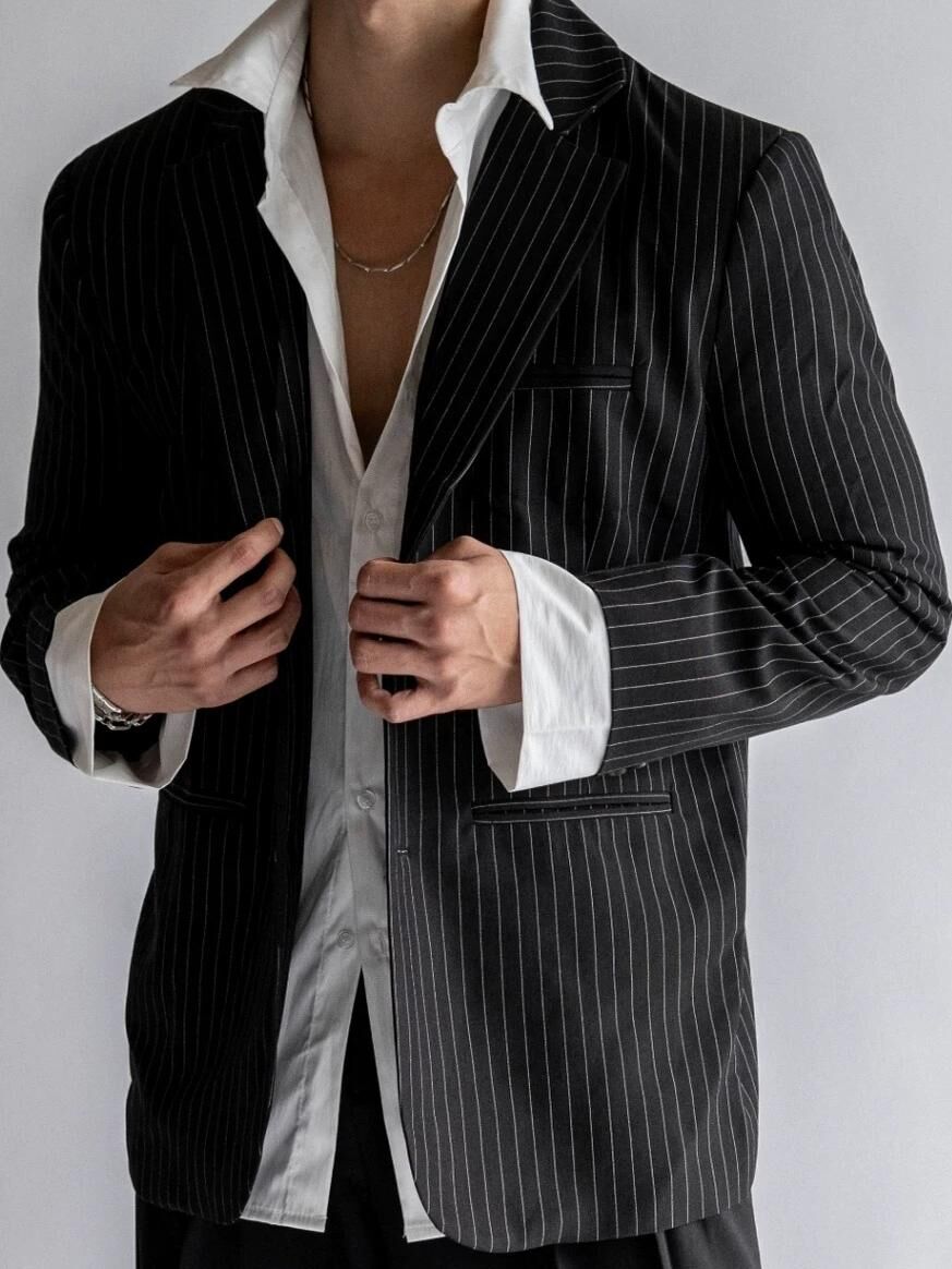 直間/淨色西裝褸 ENOC-052JK