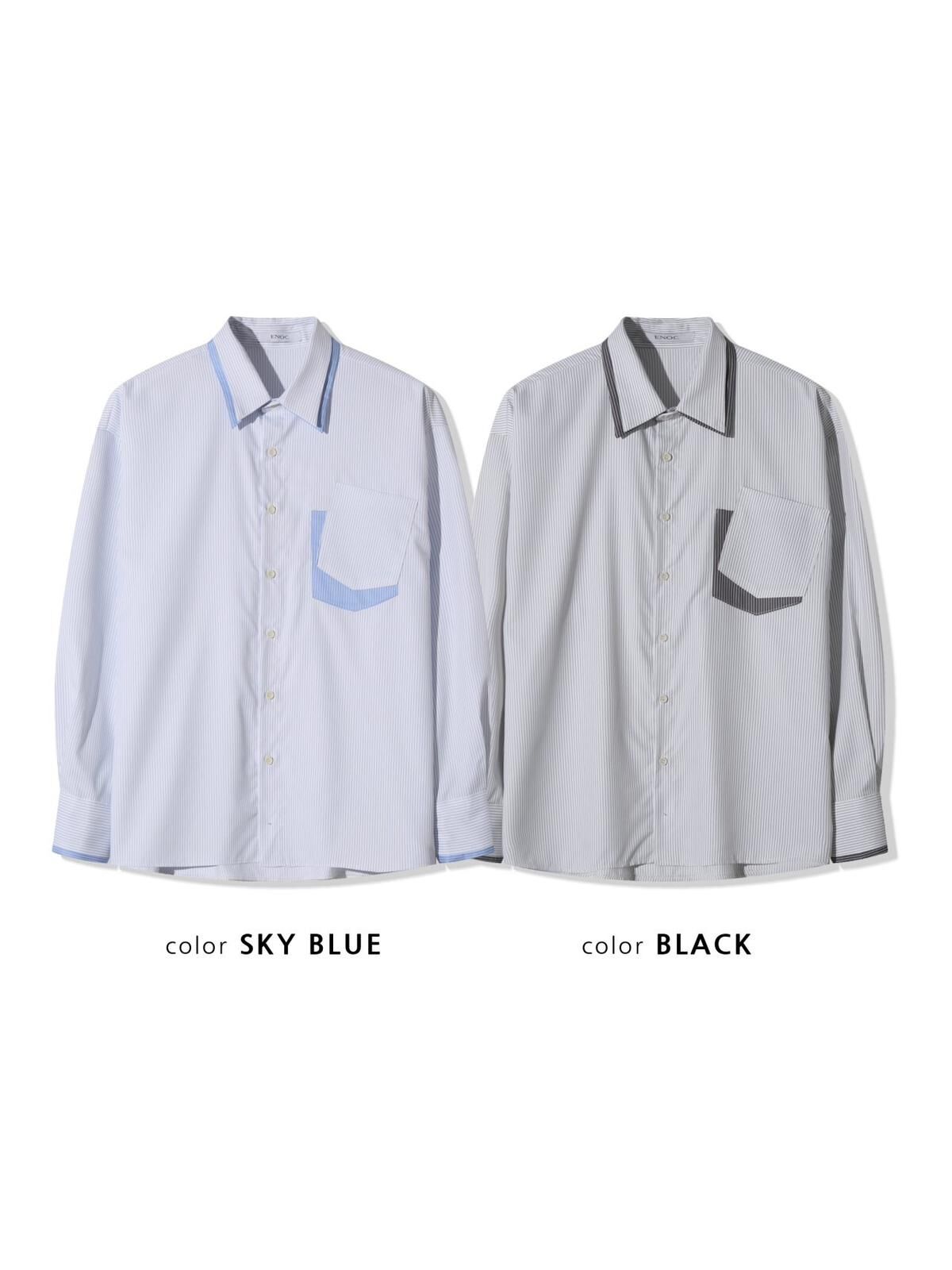 直間長袖恤衫 ENOC-056S