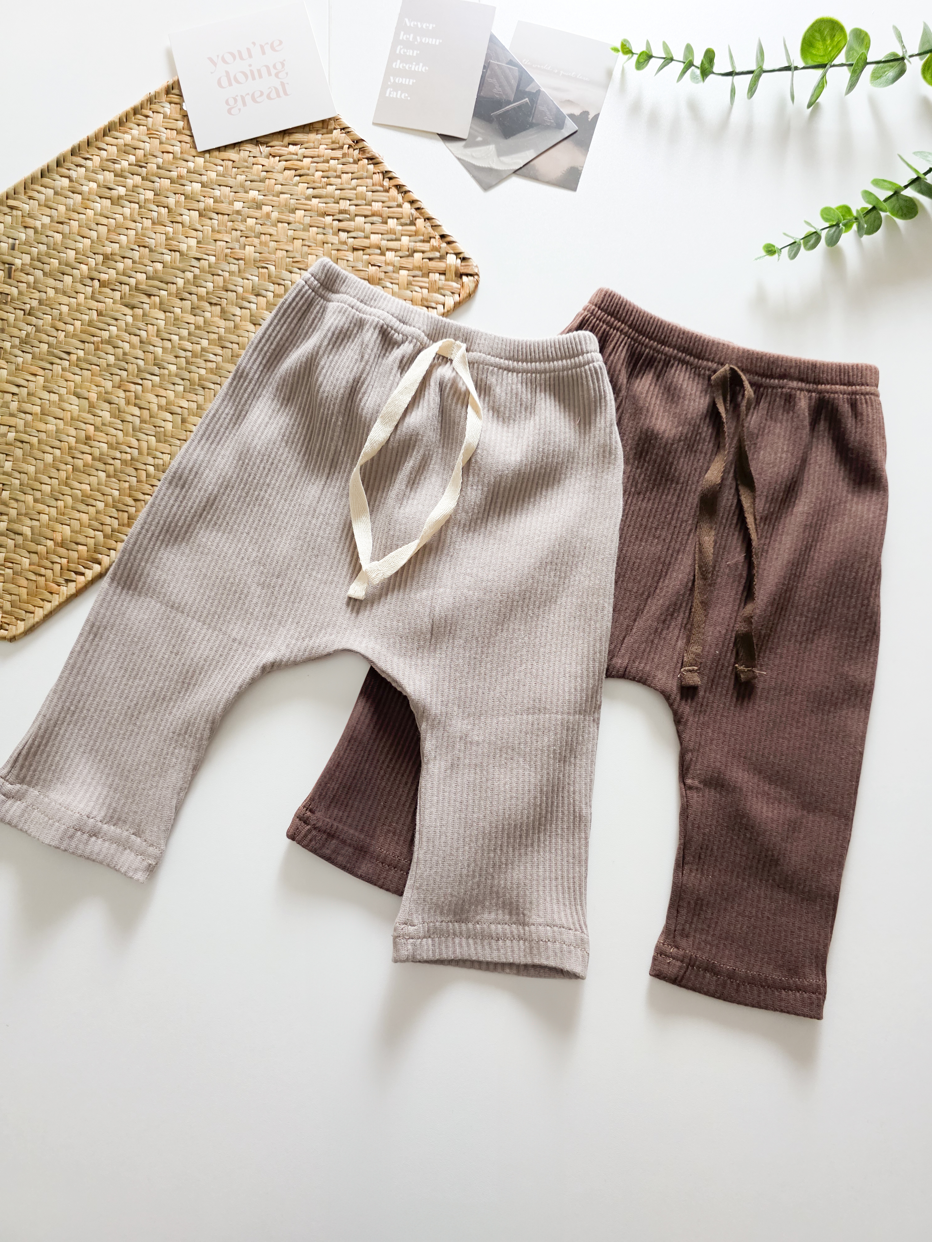 糖果色 屁屁長褲