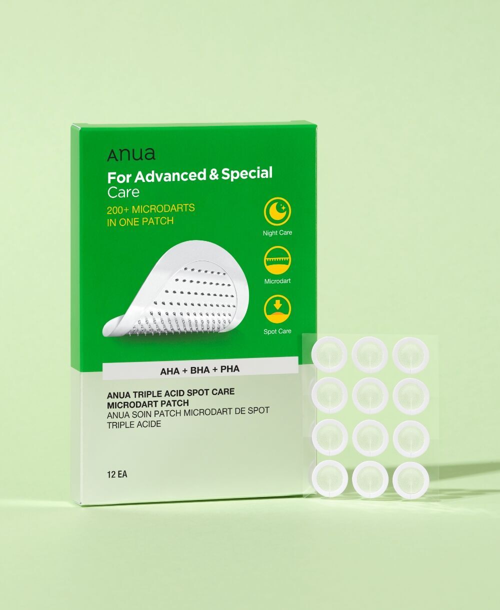 [ Anua ] Triple Acid Spot Care Microdart Patch 12EA