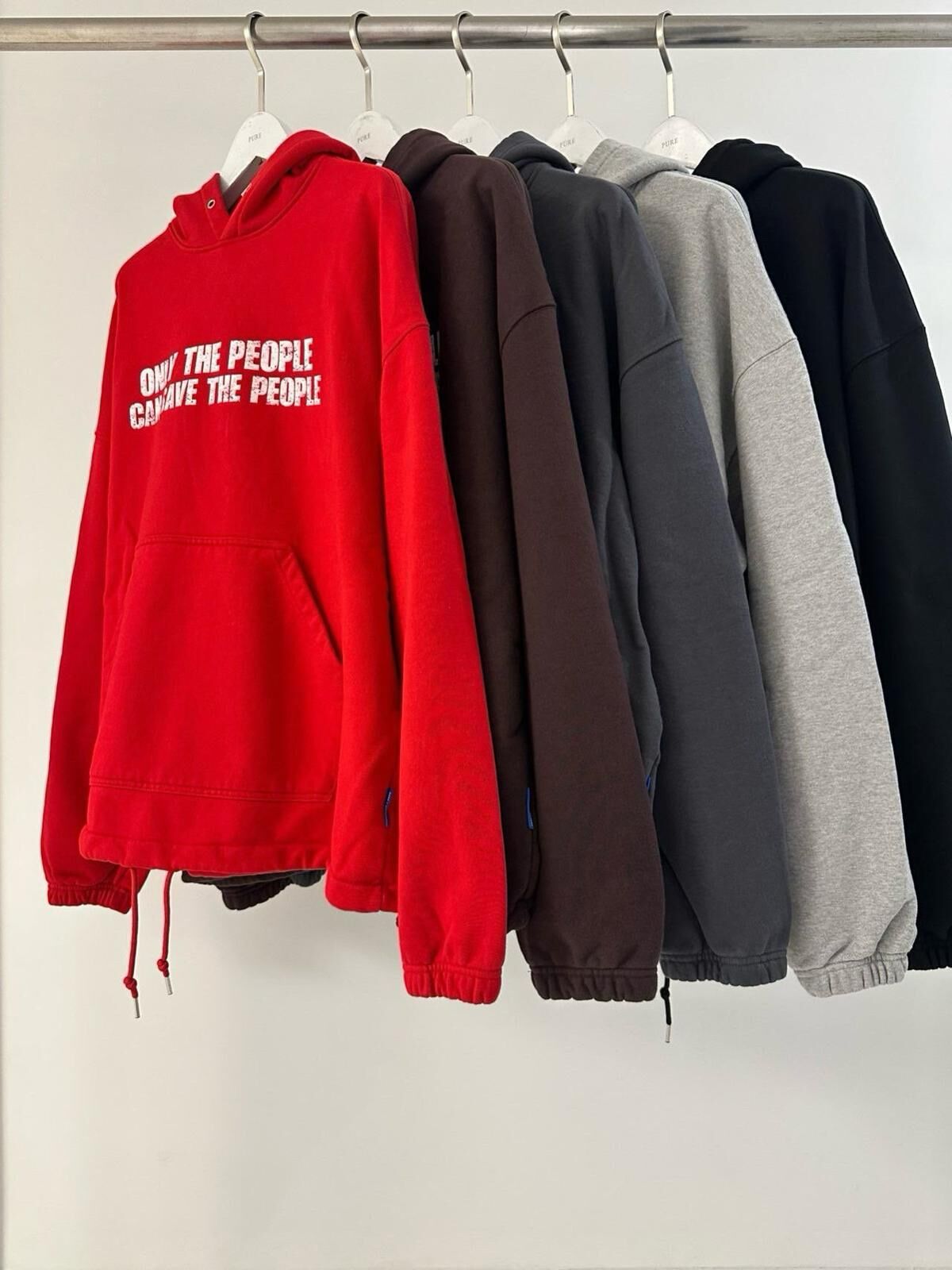 英文字連帽衛衣 PURE-187T