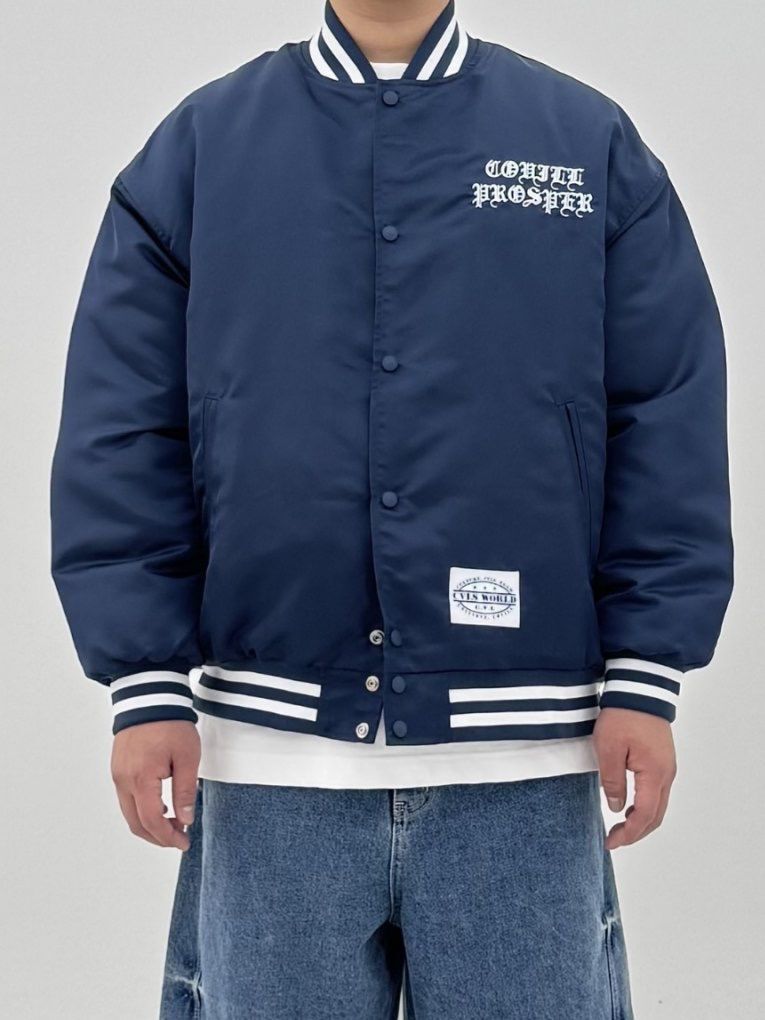 英文字棒球褸(薄夾棉) COVILL-235JK