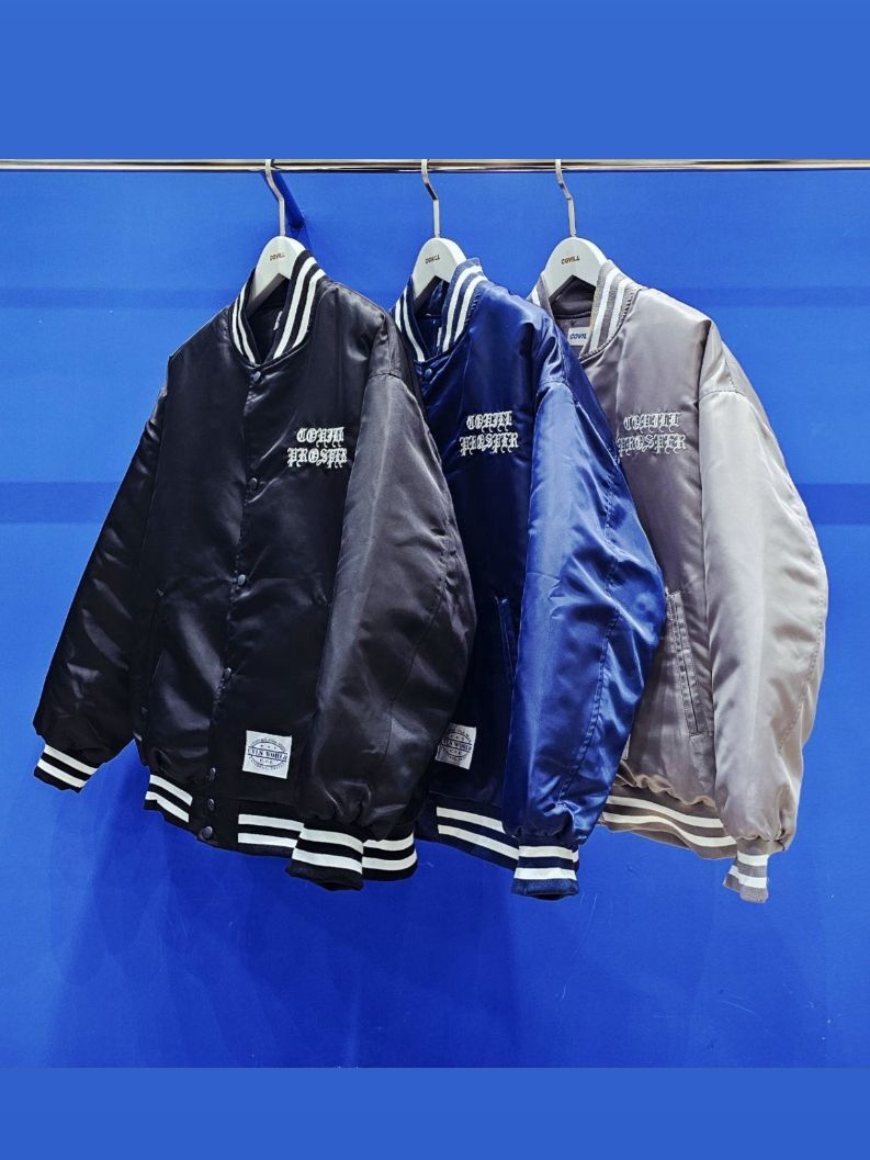 英文字棒球褸(薄夾棉) COVILL-235JK