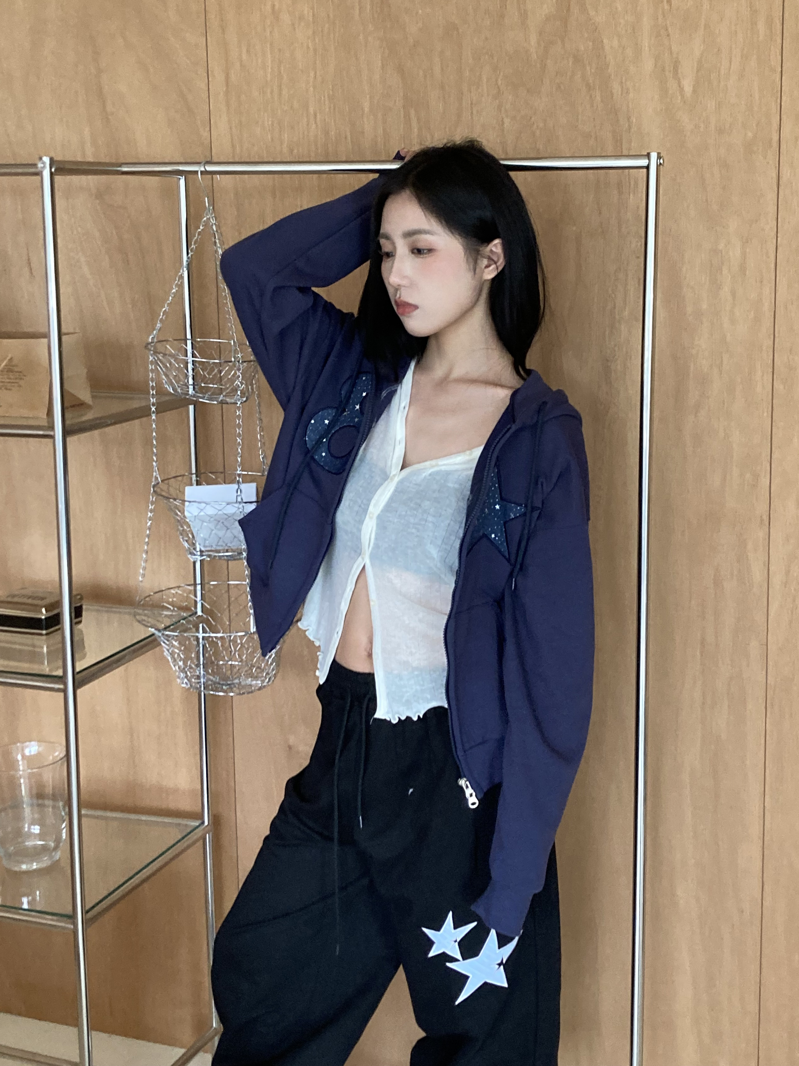 Eight Star Hood Zip Up #外套