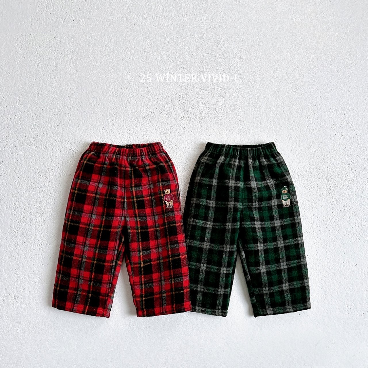 Vivid-i Check Bear Pants