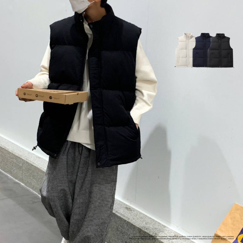 韓系冬季保暖鋪棉加厚 麵包背心