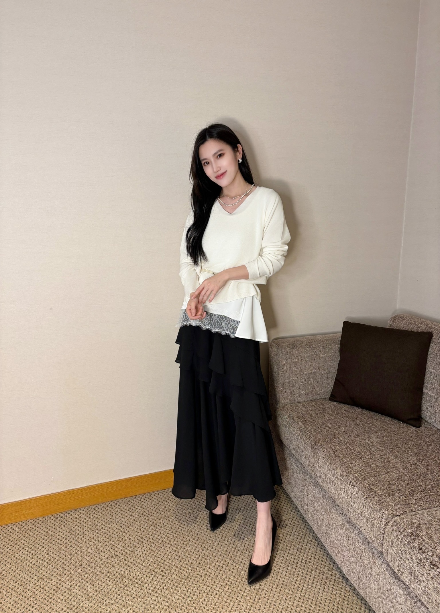 不規則多層次長裙