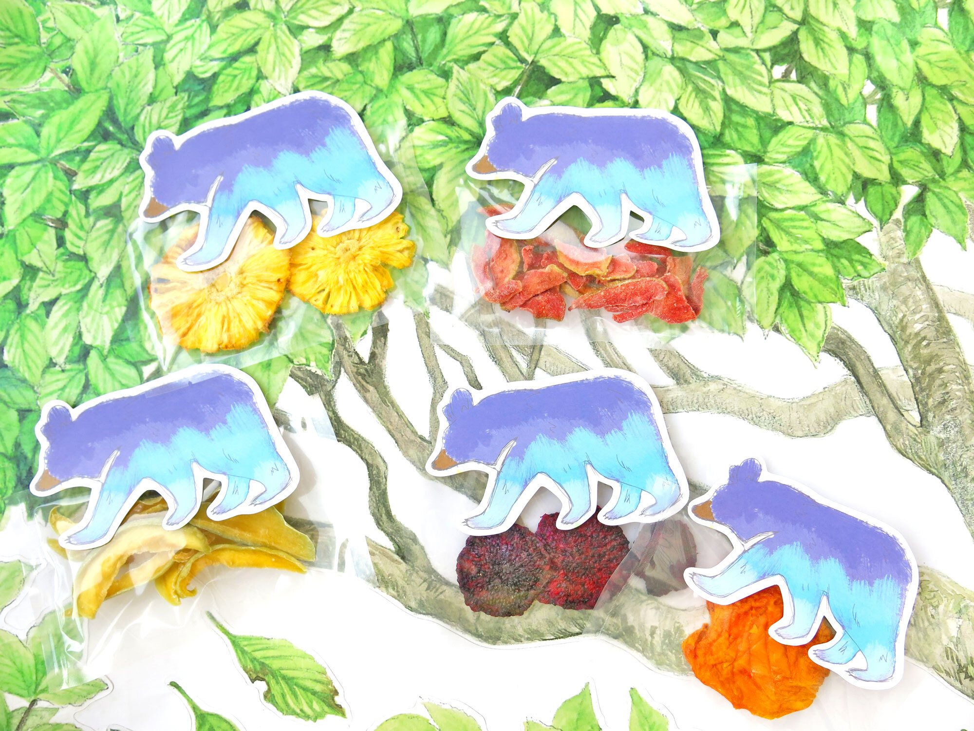 水藍熊水果乾雙享包