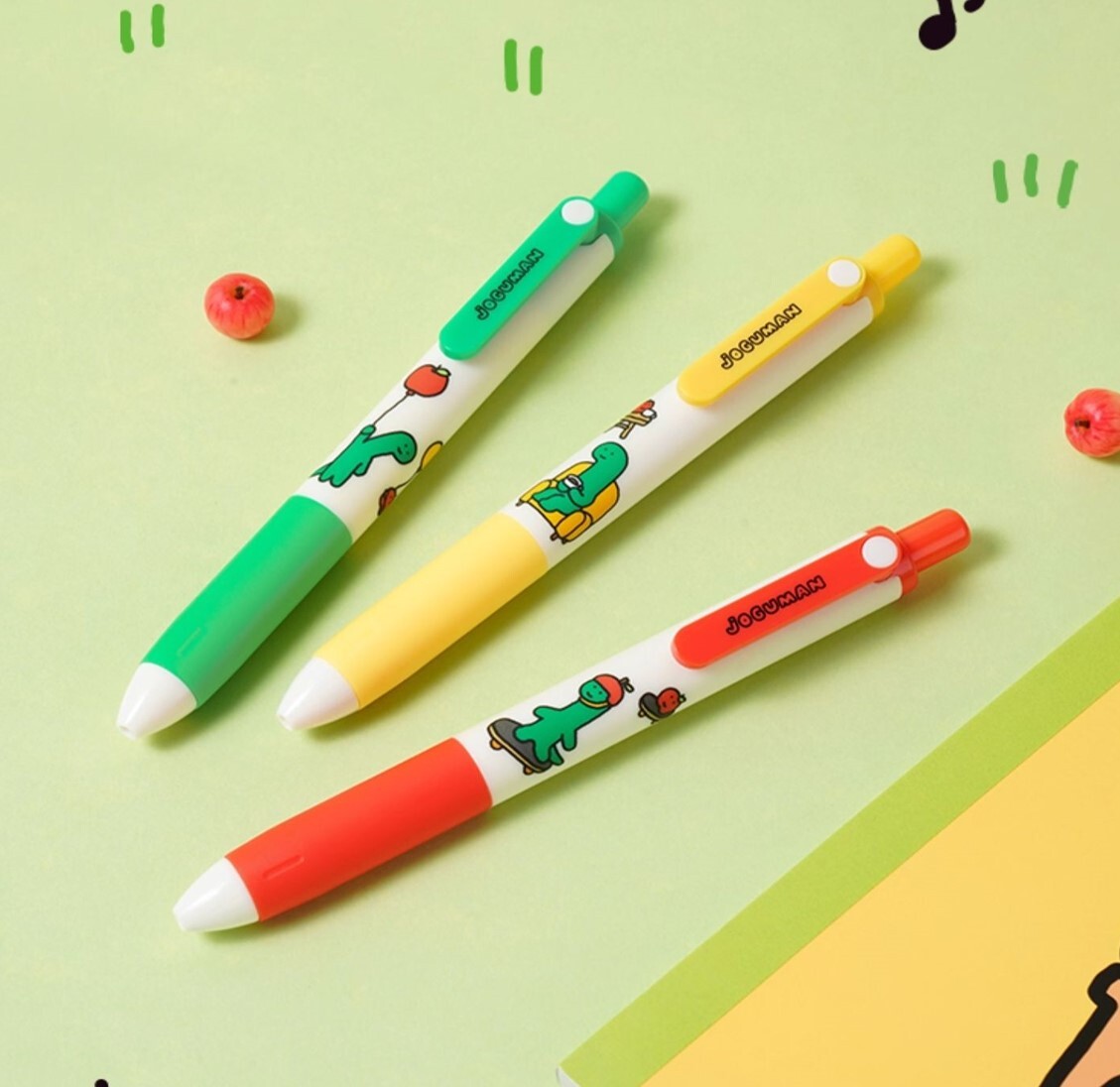 JOGUMAN 療癒系恐龍| Apple with Brachio  原子筆