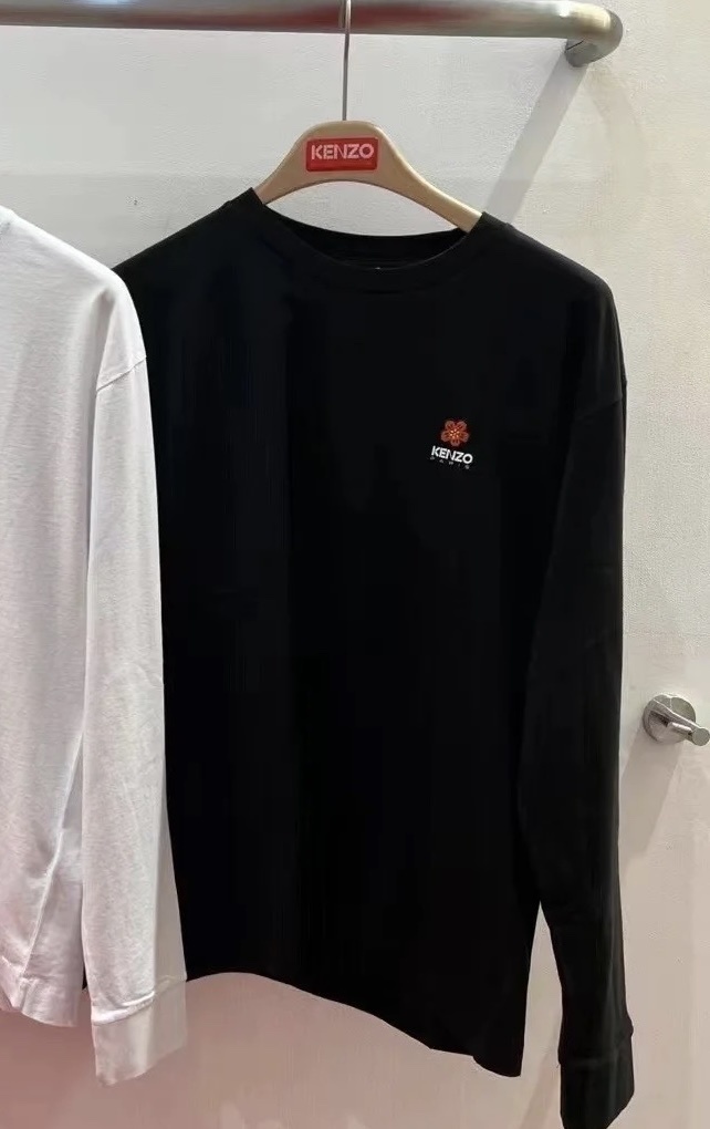 【現貨】KENZO LL1031500 圓領長袖上衣 (黑色)
