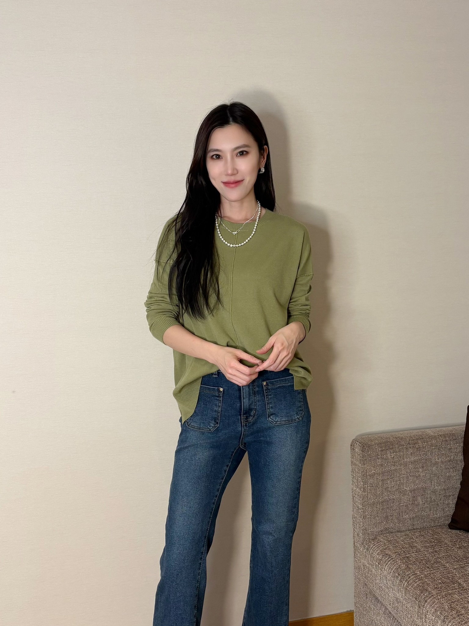 羊毛抗起球針織上衣