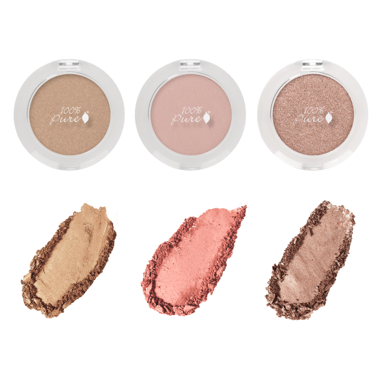 美國100%Pure時尚亮采眼影 I 水果色素