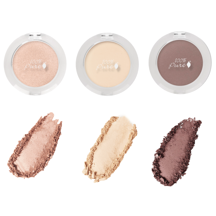 美國100%Pure時尚亮采眼影 I 水果色素