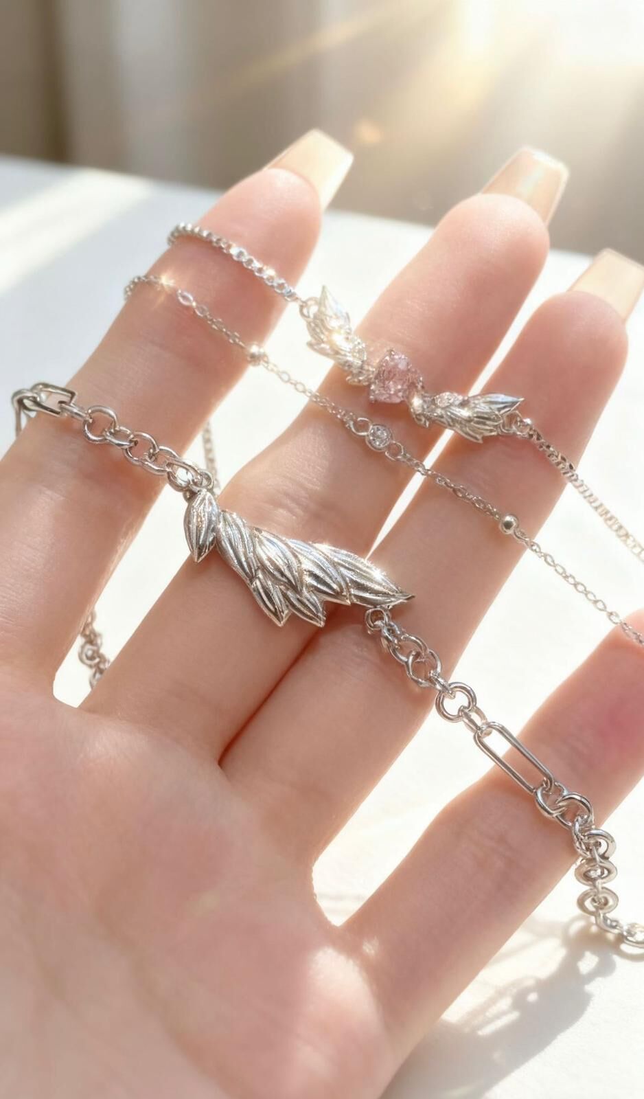 「甜甜愛戀🍬💓」情侶手鏈 | S925純銀 | 免費刻字