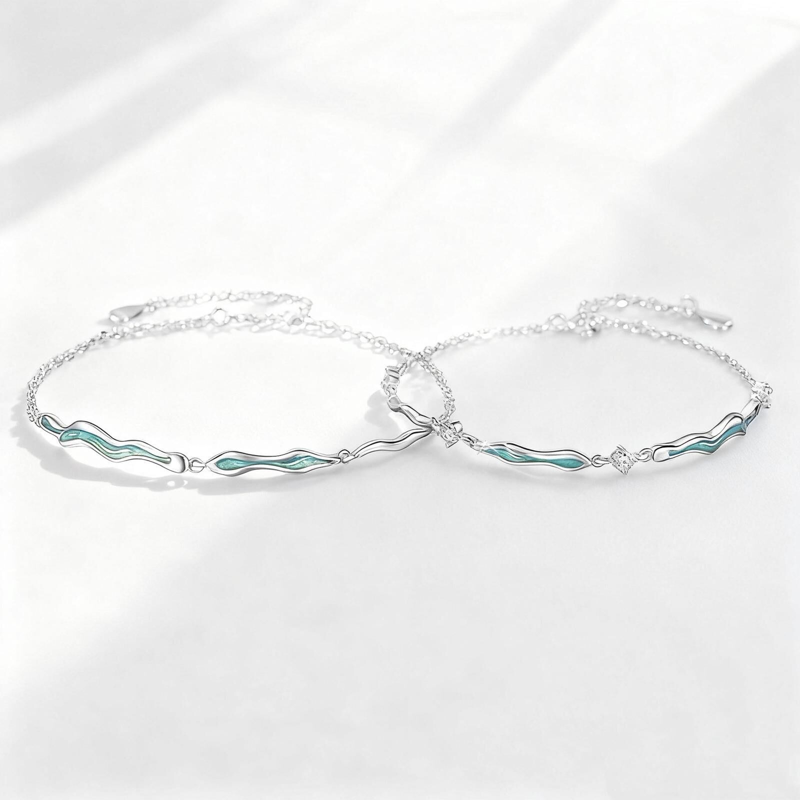 「愛你不止💓」情侶手鏈 | S925純銀 | 免費刻字