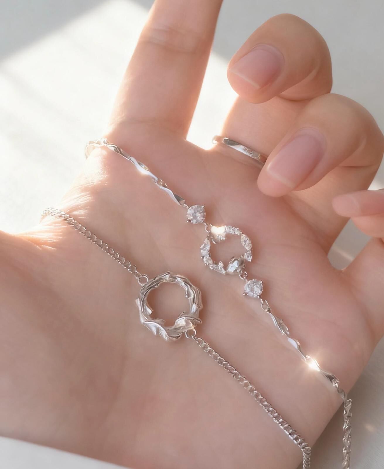 「摯愛💖」情侶手鏈 | S925純銀 | 免費刻字