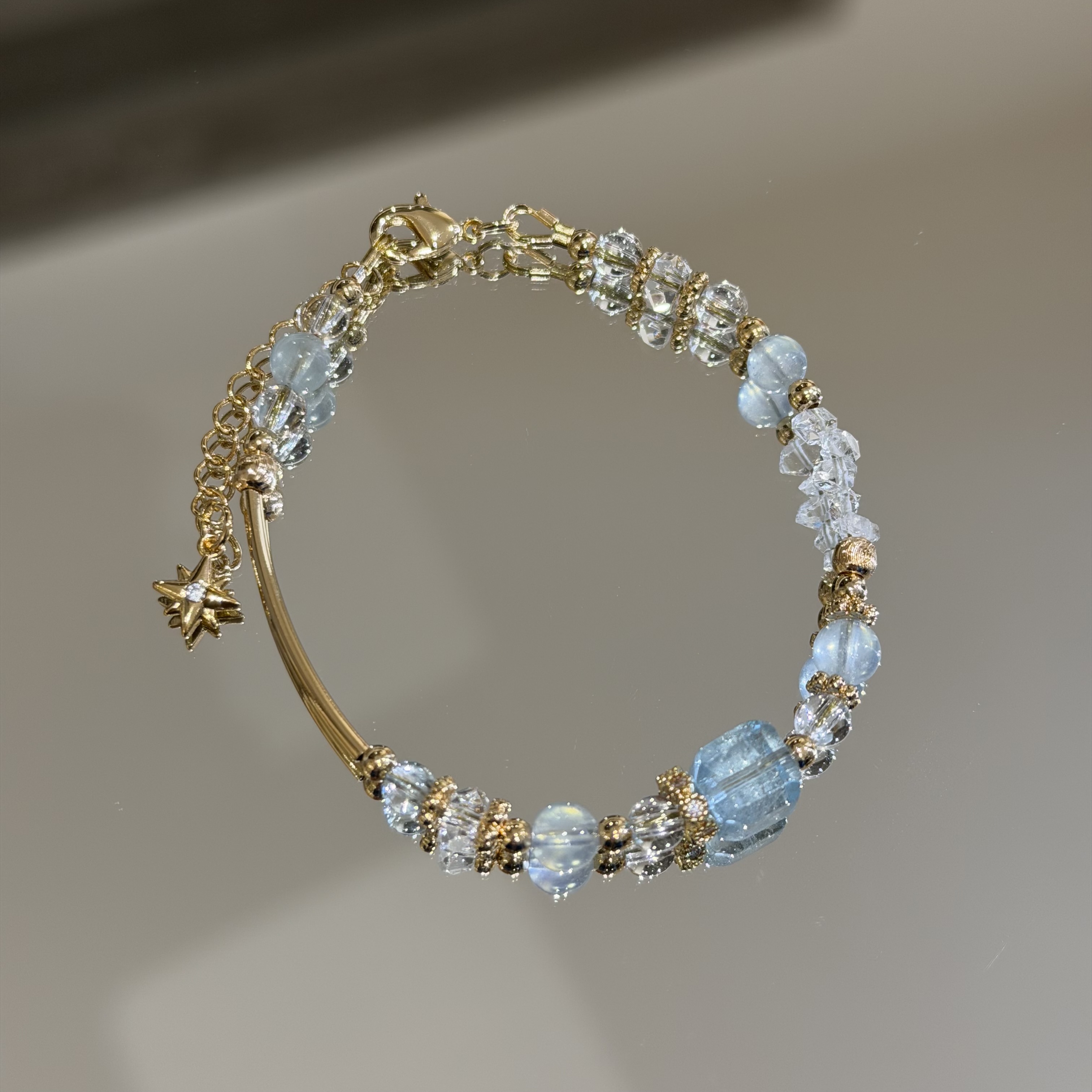 自信溝通豐盛 | 冰糖 | 方糖藍托帕《原附扣式：龍蝦扣》