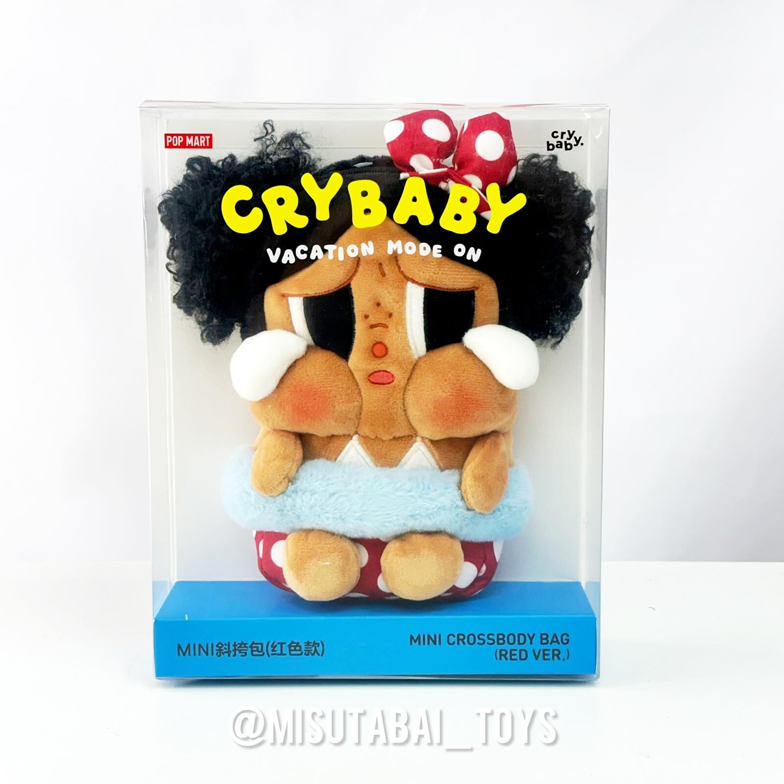 CRYBABY Vacation Mode On系列 - MINI斜挎包 - RED VER.  ( POPMART )