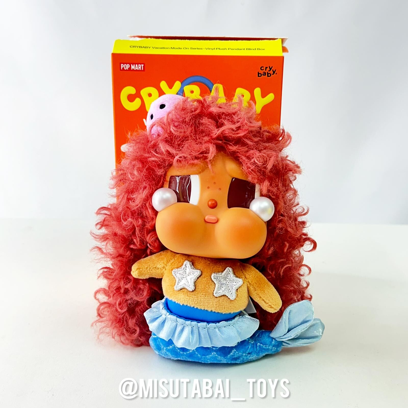 CRYBABY Vacation Mode On系列 - 搪膠毛絨掛件盲盒 Merbaby Tears Secret (POP MART)
