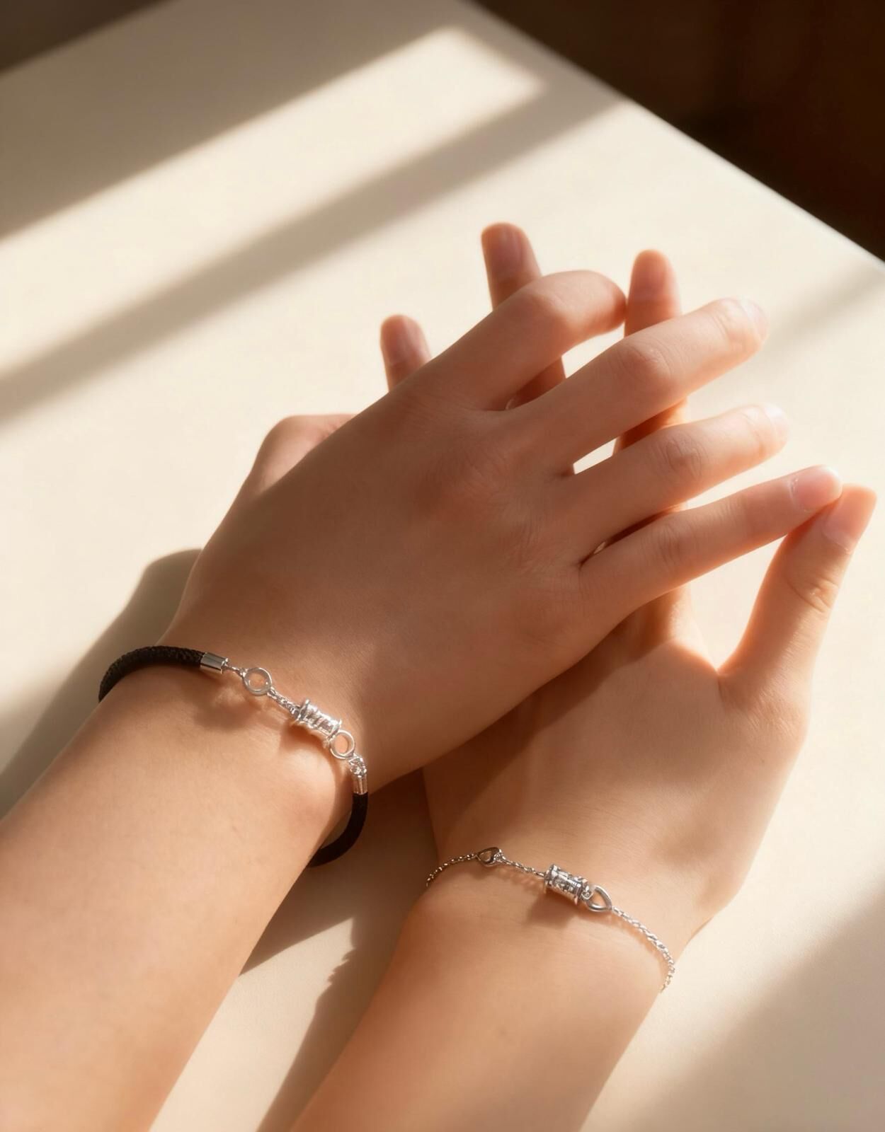 「時來運轉」情侶手鏈 | S925純銀或鍍銀 | 免費刻字