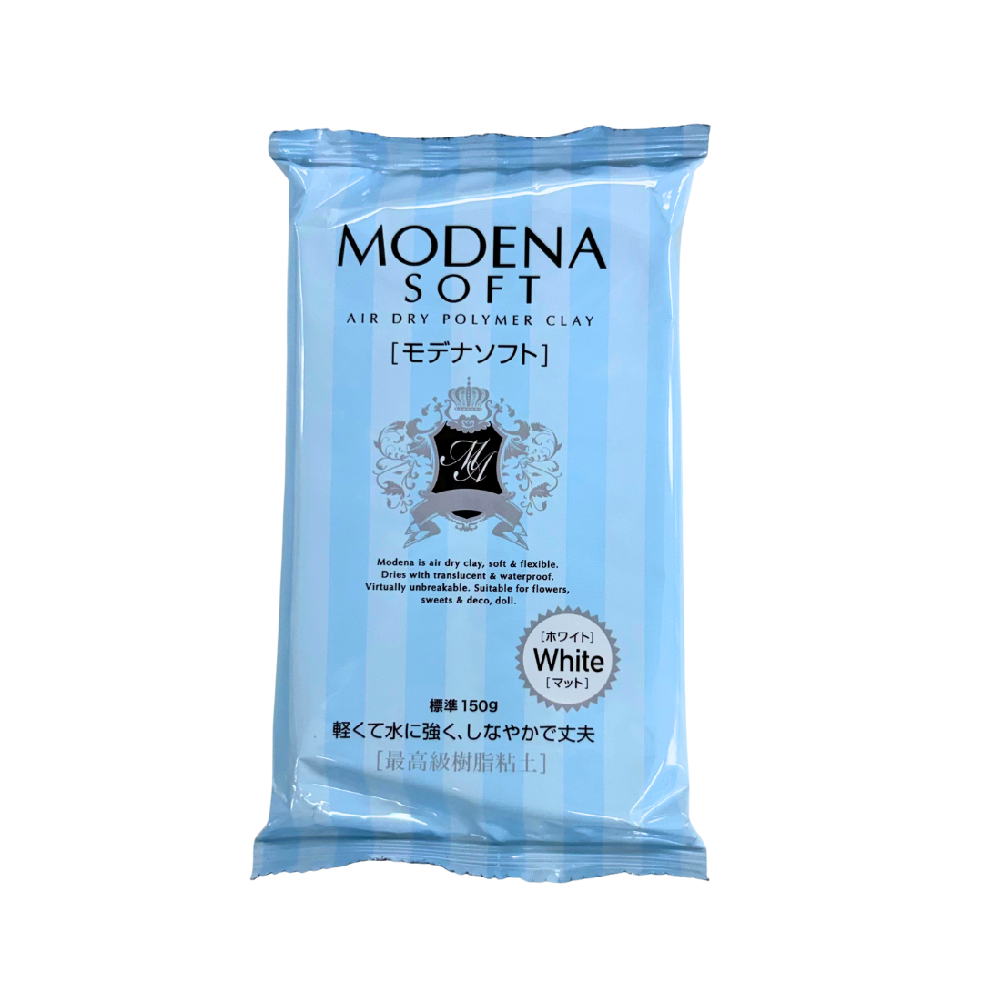 Padico Modena Soft Air Dry Polymer Clay, White 150g