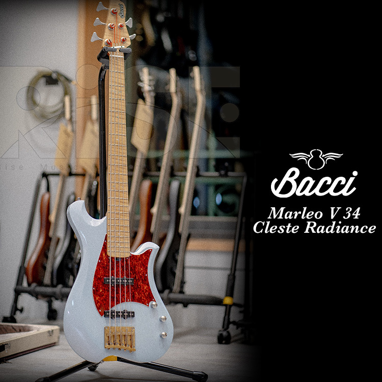 Bacci Marleo V 34" Cleste Radiance 電貝斯