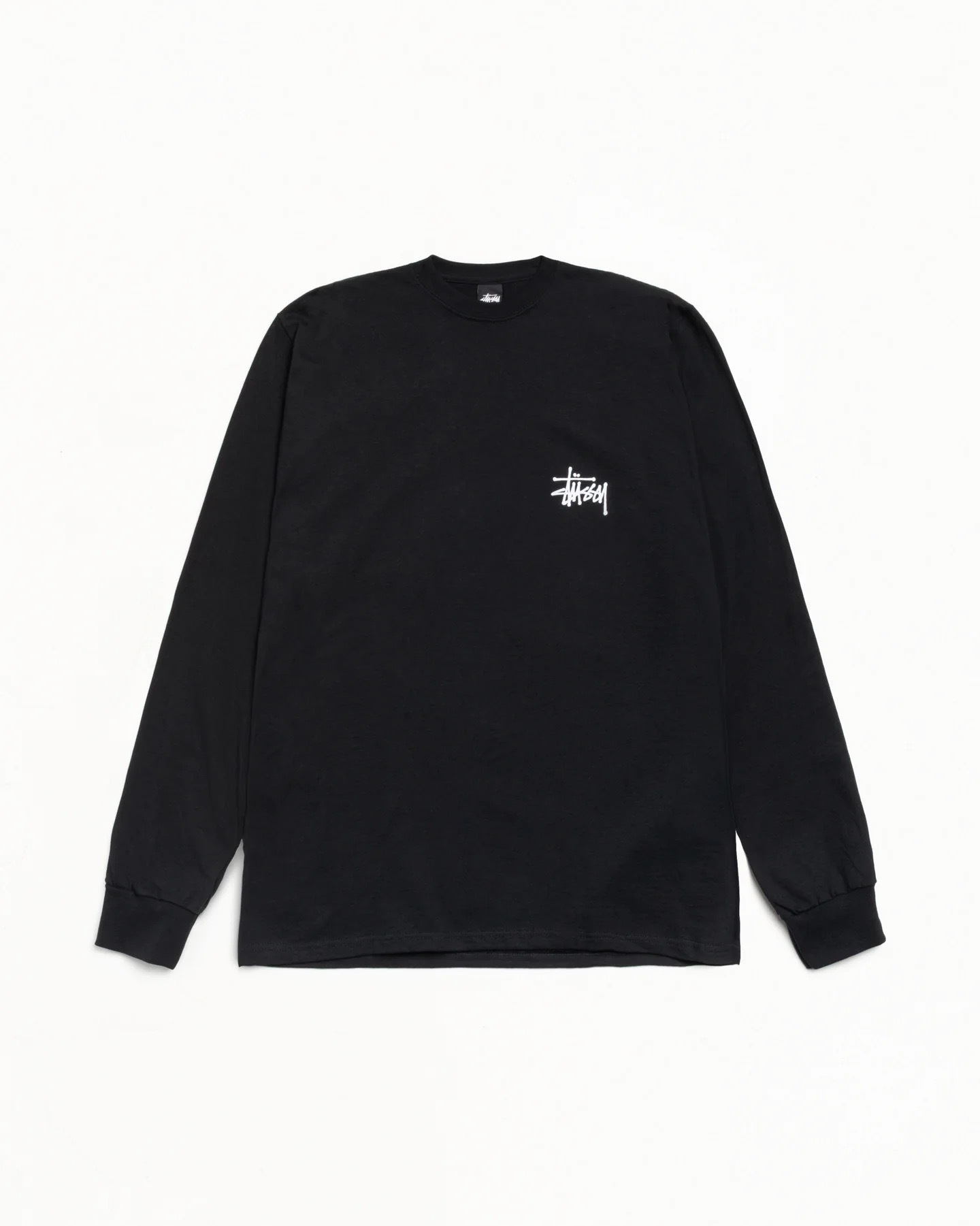 STUSSY BASIC LS TEE 薄長Tee 3色 黑色 白色 深藍色
