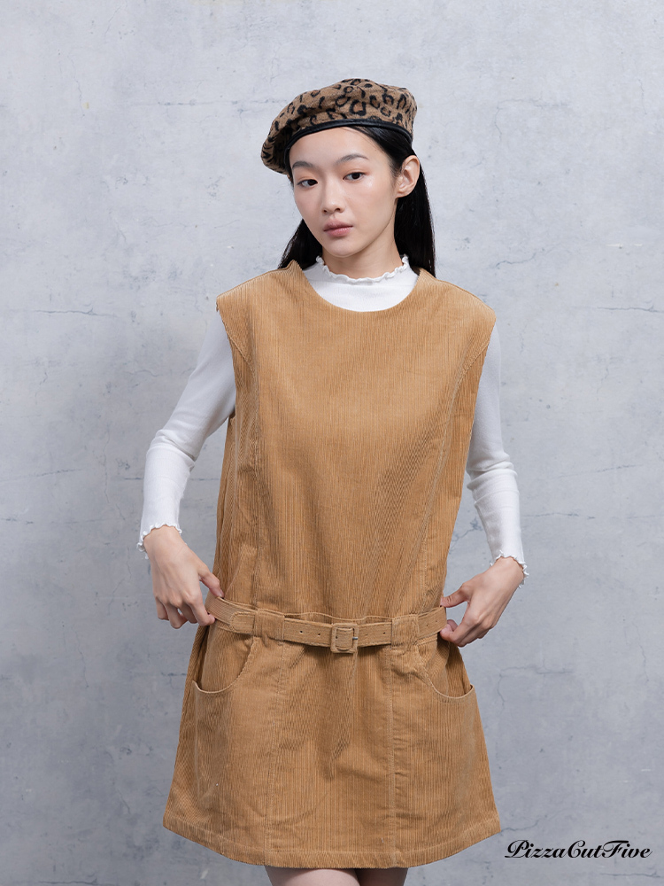 燈芯絨腰身洋裝 PizzaCutFive PCF253483010