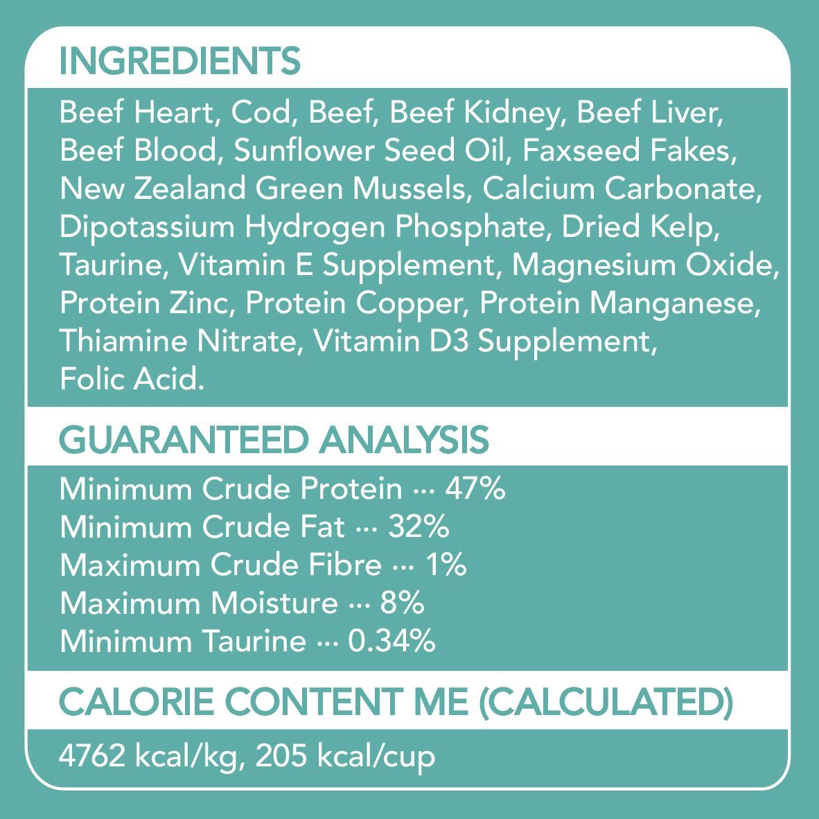 Liebhaber 牛肉+鱈魚凍乾生肉貓糧 11oz