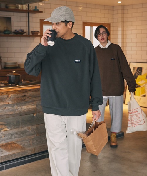 日本 The Craft Crew Products 小標 長袖 大學T 十色