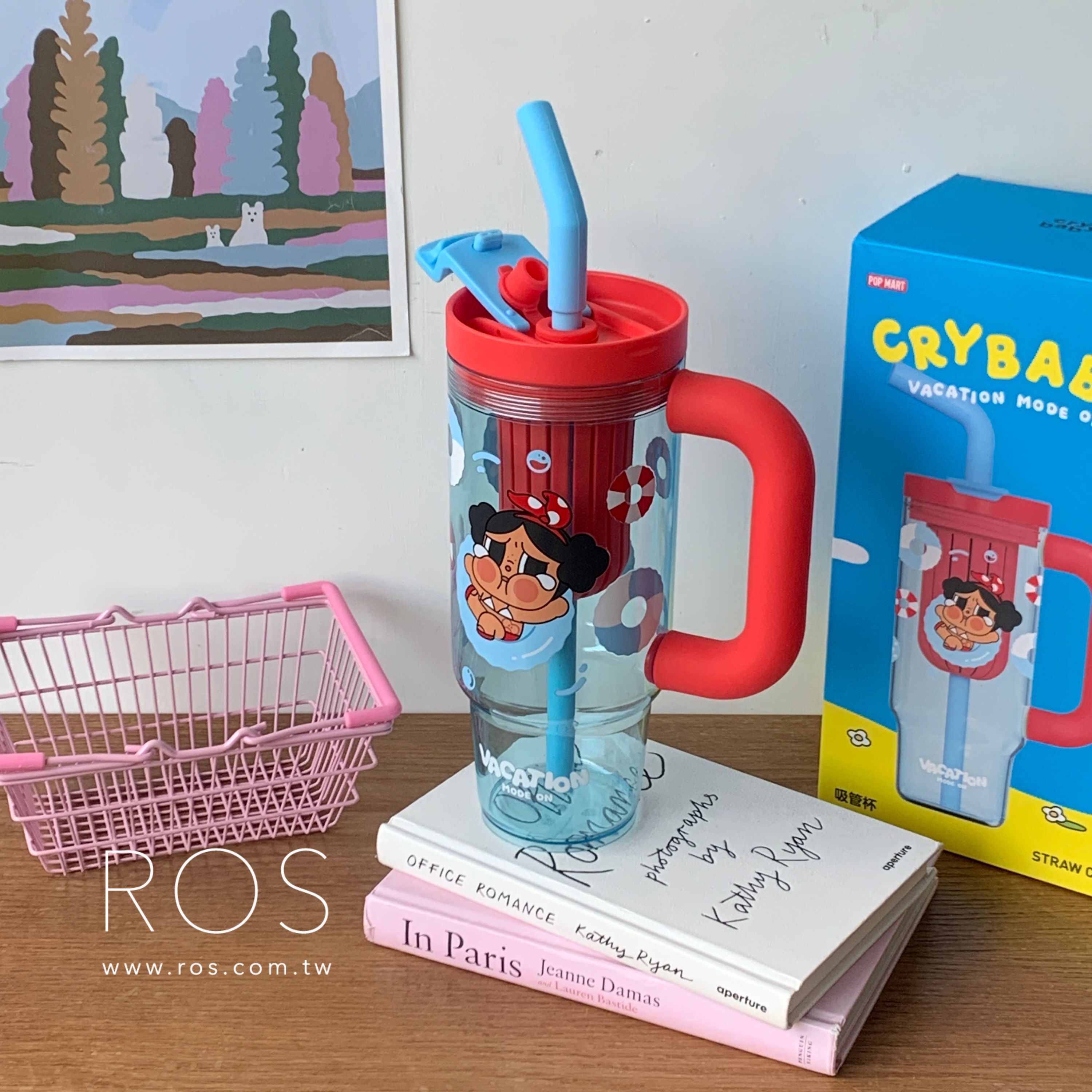 POP MART 泡泡瑪特 CRYBABY Vacation Mode On系列 吸管杯