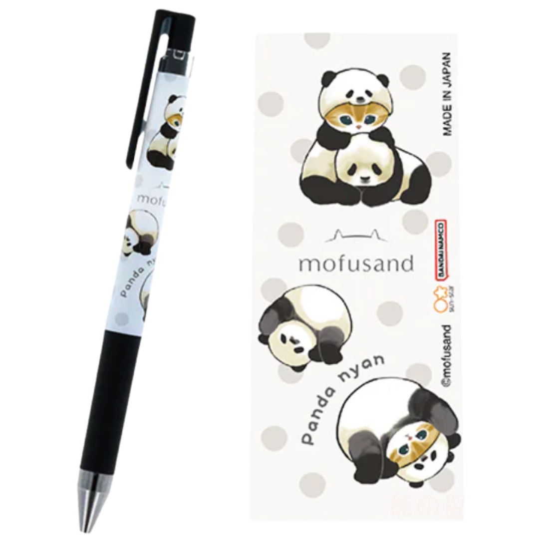 日本Mofusand 熊貓款 黑色原子筆 日本製