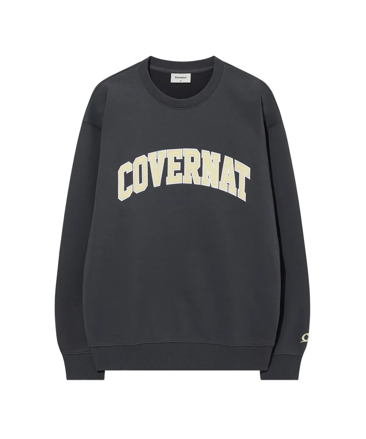 【OWN】Covernat 衛衣 長袖上衣 秋冬新品 拱形LOGO 經典造型 刺繡 不分男女 炭灰