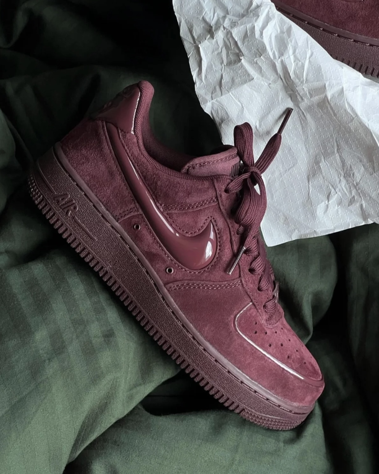 air force 1 maroon suede