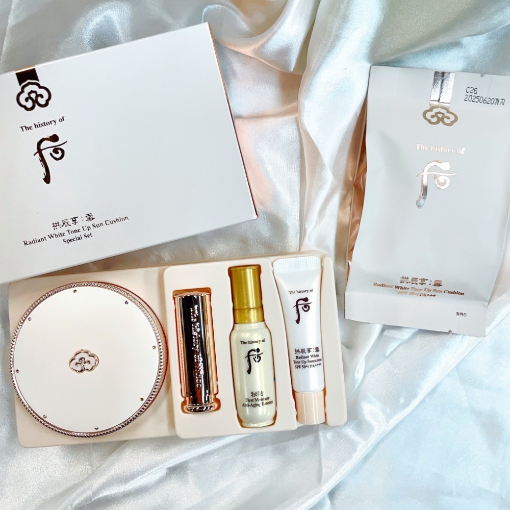 【預購】LL081758 The Whoo 后 拱辰享雪美白防曬氣墊套裝