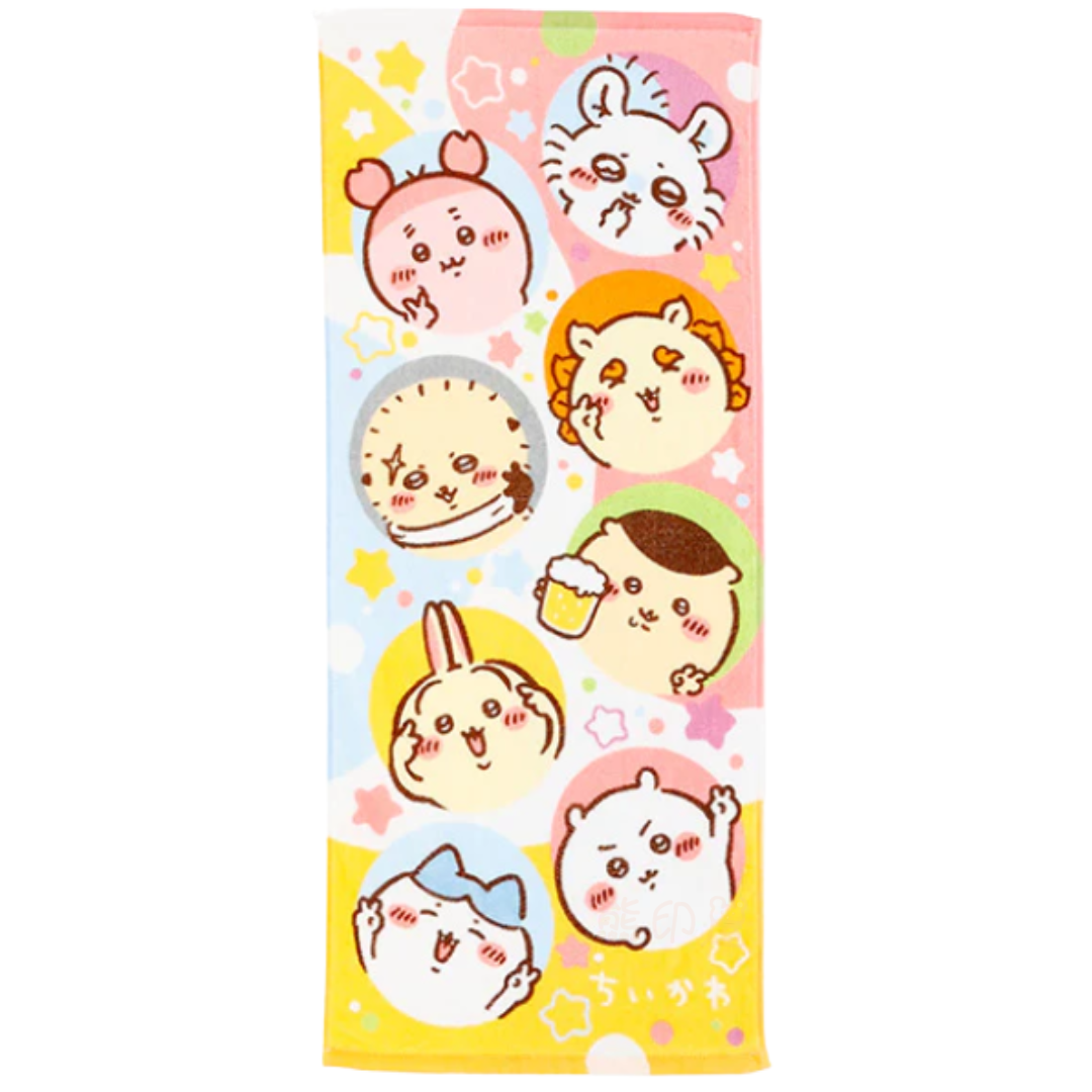 Chiikawa 八款角色浴巾長毛巾 100%棉