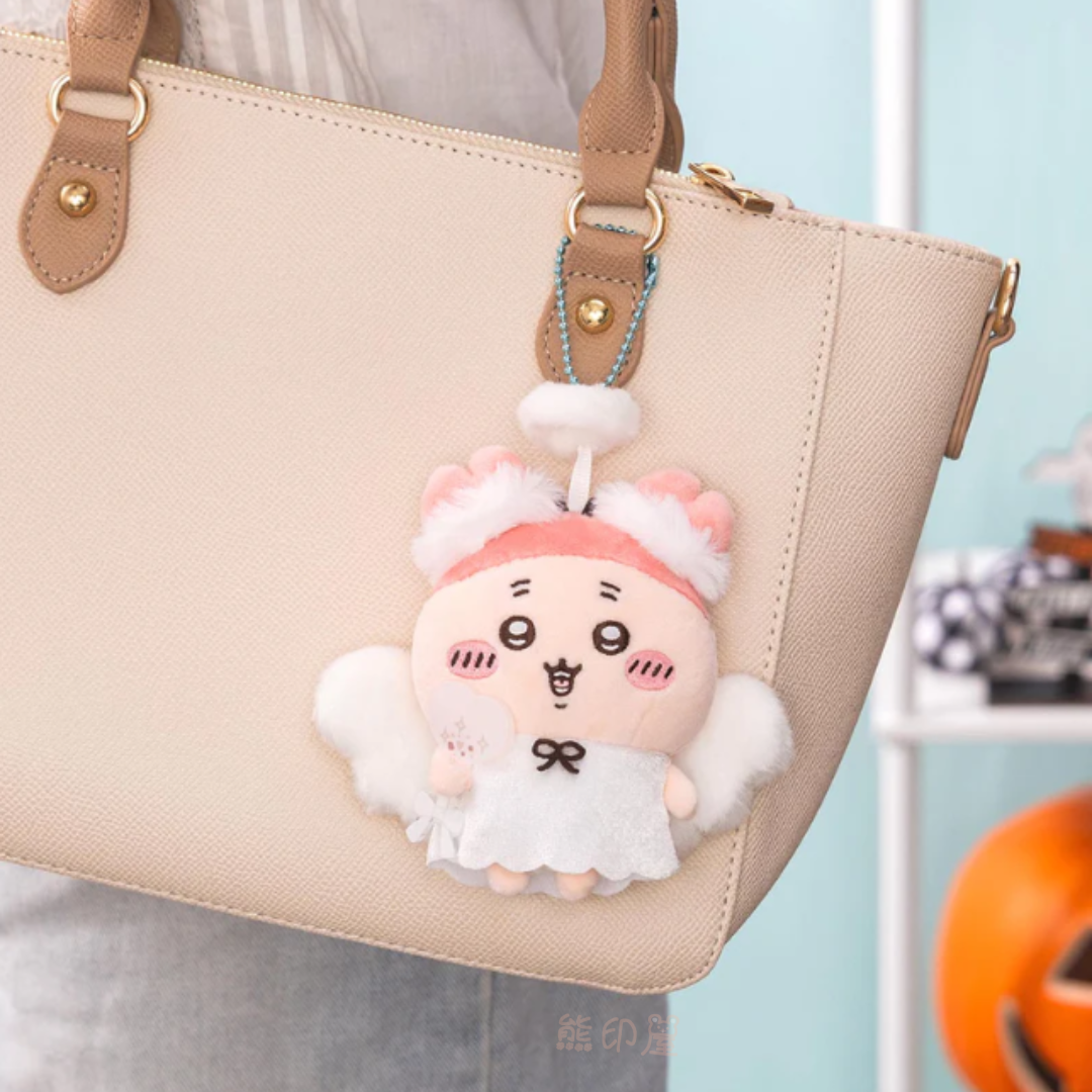 Chiikawa 天使古本屋小螃蟹款 毛公仔掛飾吊飾