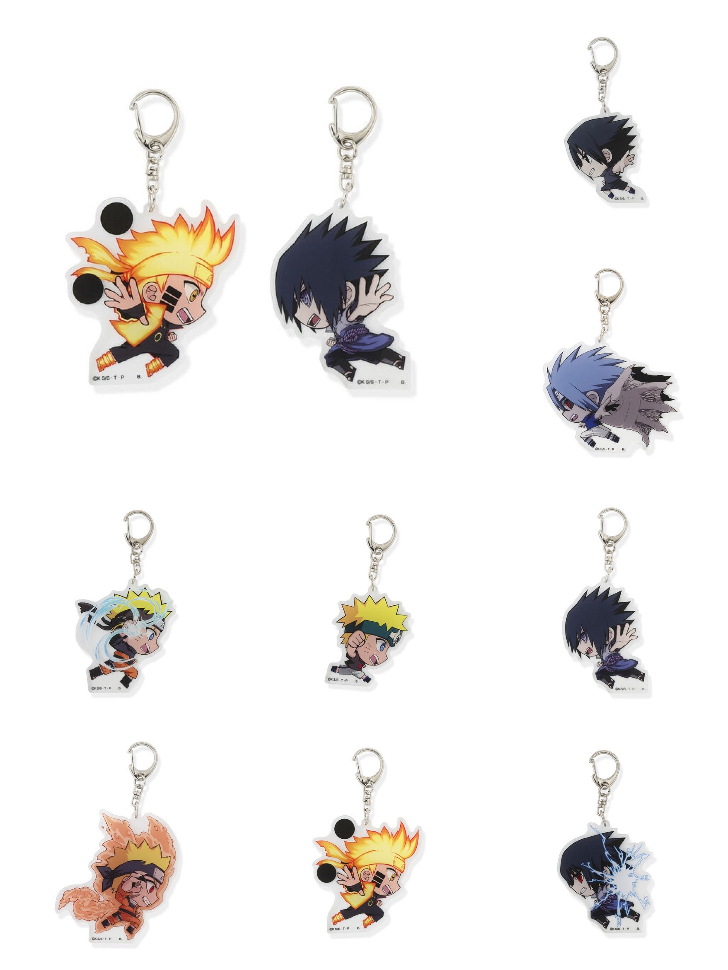 239475 Pbandai 預訂 2026/1月 NARUTO 走るデフォルメシリーズ ナルトvsサスケ アクリルキーホルダー（全8種）