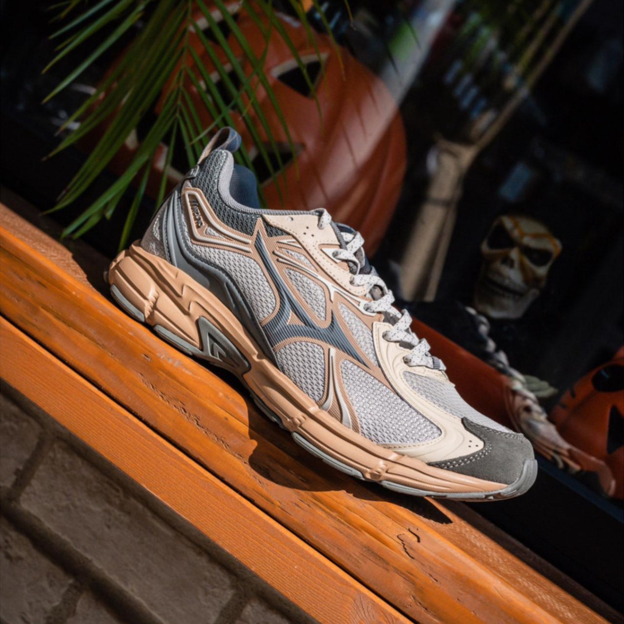 NICEDAY 代購 Mizuno Speed 10 S Beige 灰棕 咖啡 摩卡灰 棕色 摩卡 復古 機能 男鞋 D1GH240602