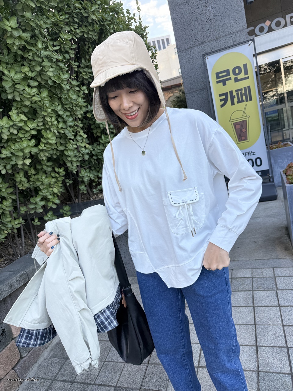 正韓車線設計圓弧大口袋T