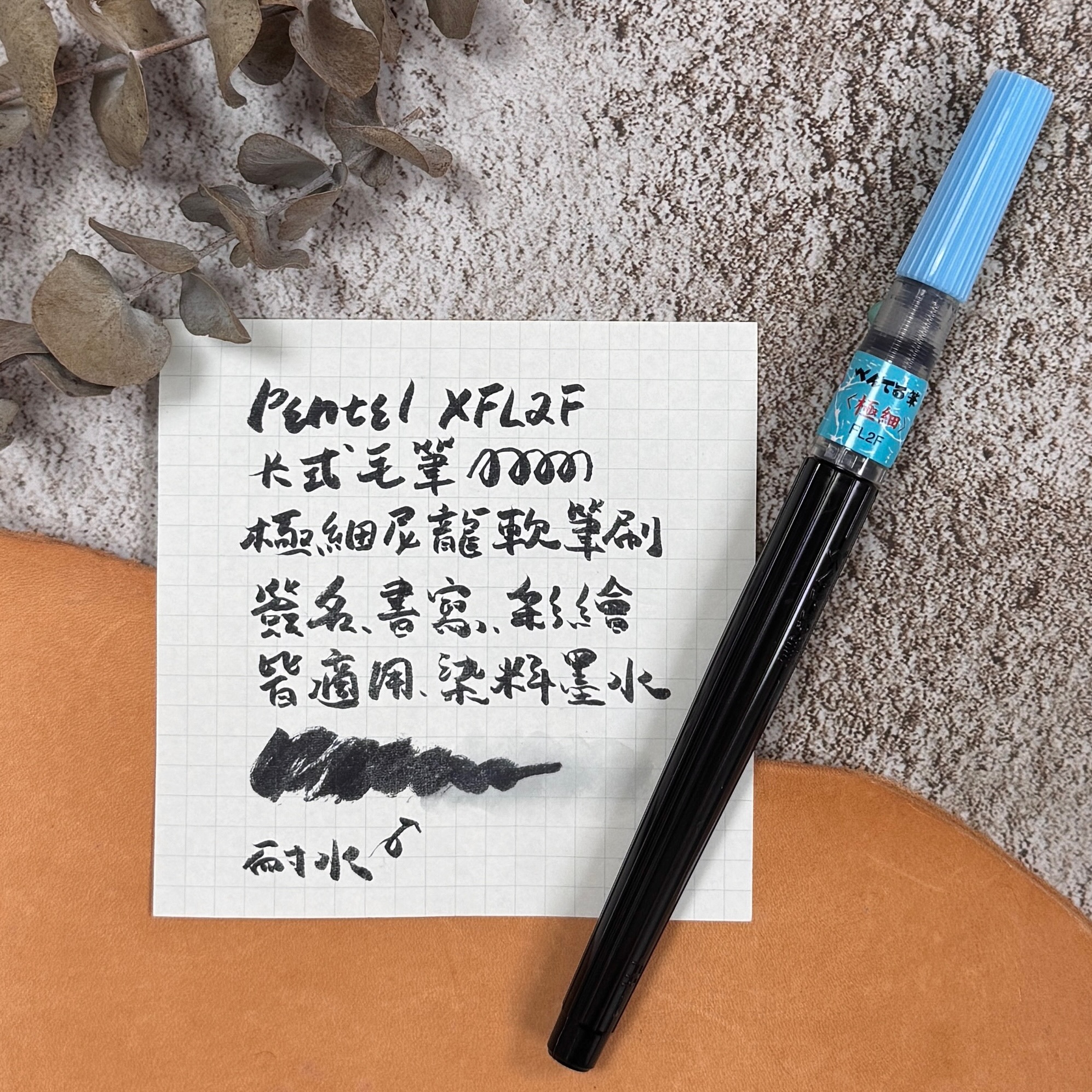 Pentel 飛龍 ｜ 卡式毛筆 自來水筆 極細 XFL2F