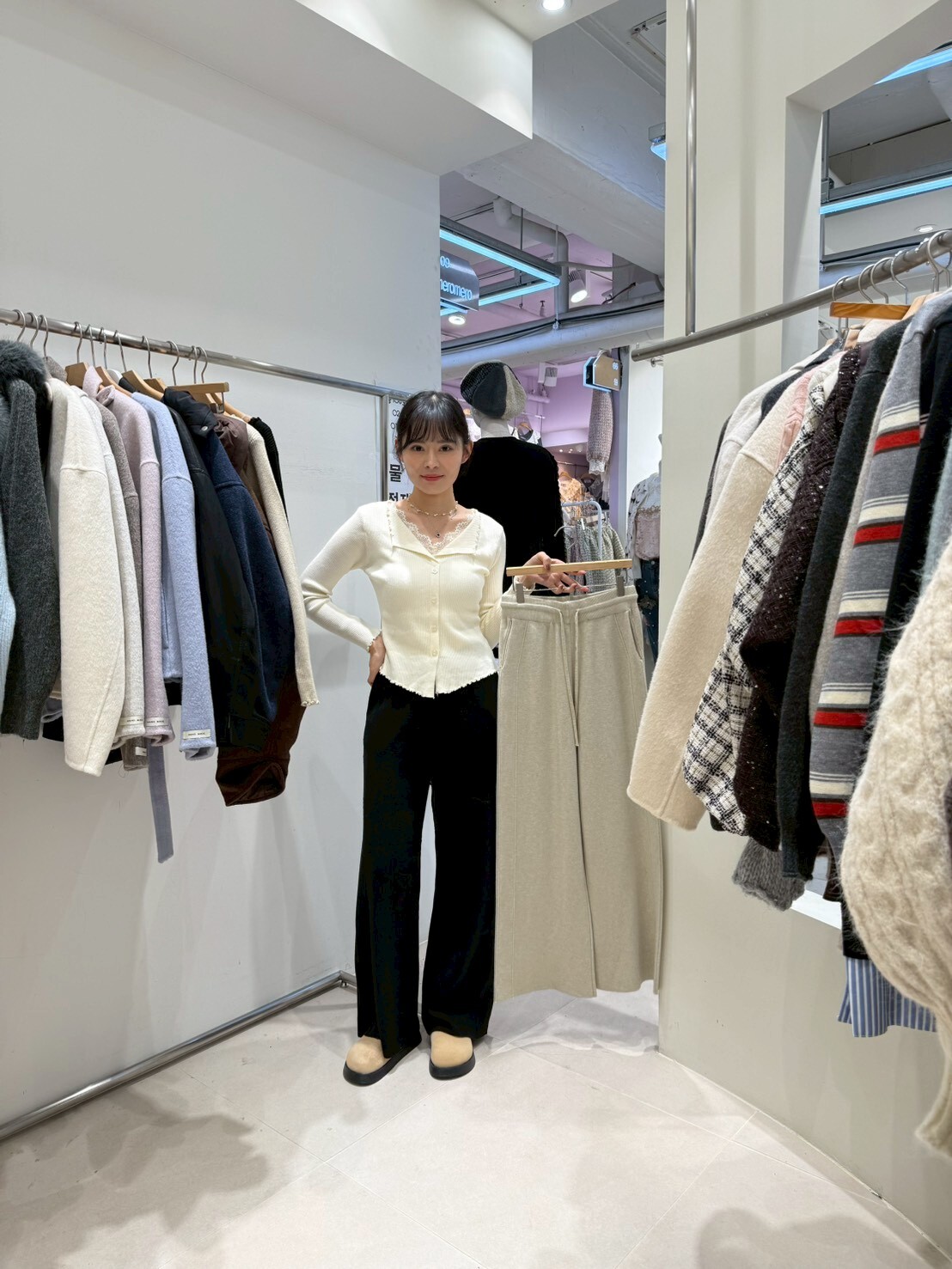 HU5122 束腰繩軟綿綿休閒褲（優惠碼不適用）