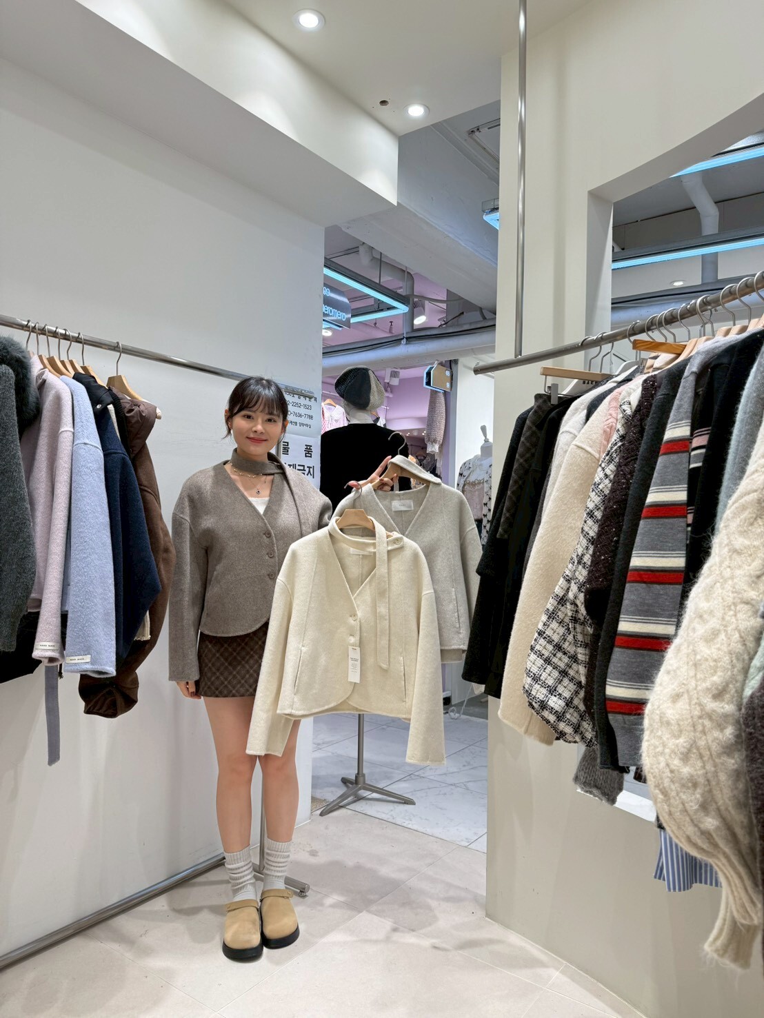 HU5116 80%羊毛領帶排扣外套