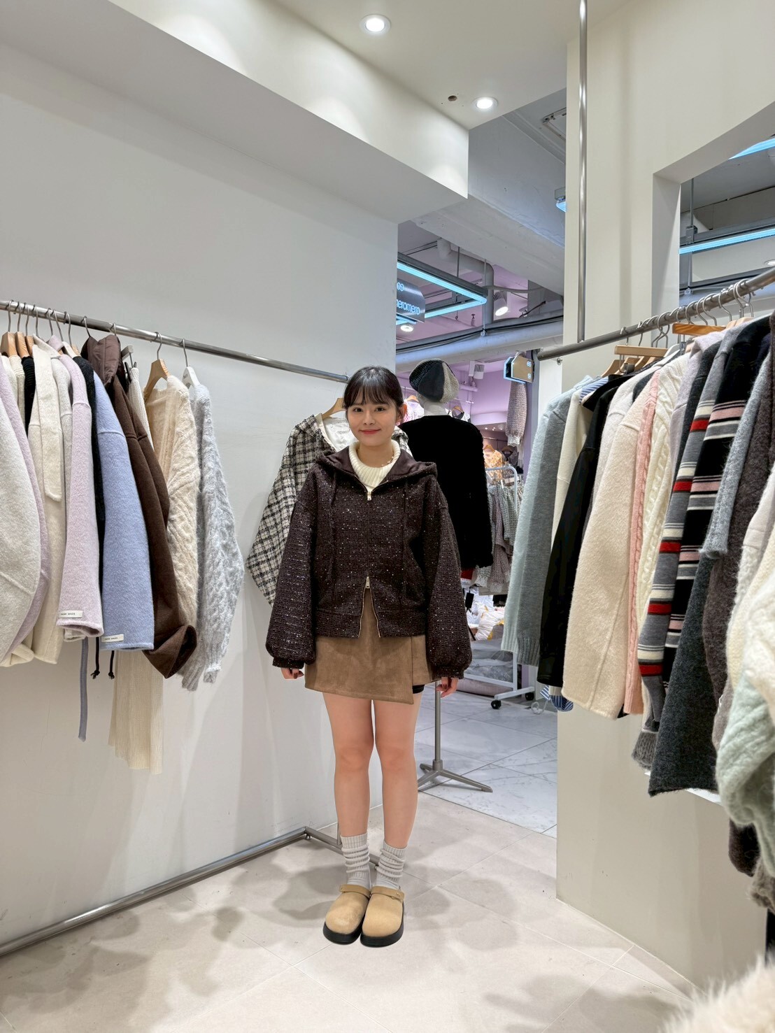 HU5118 小香風連帽拉鏈外套