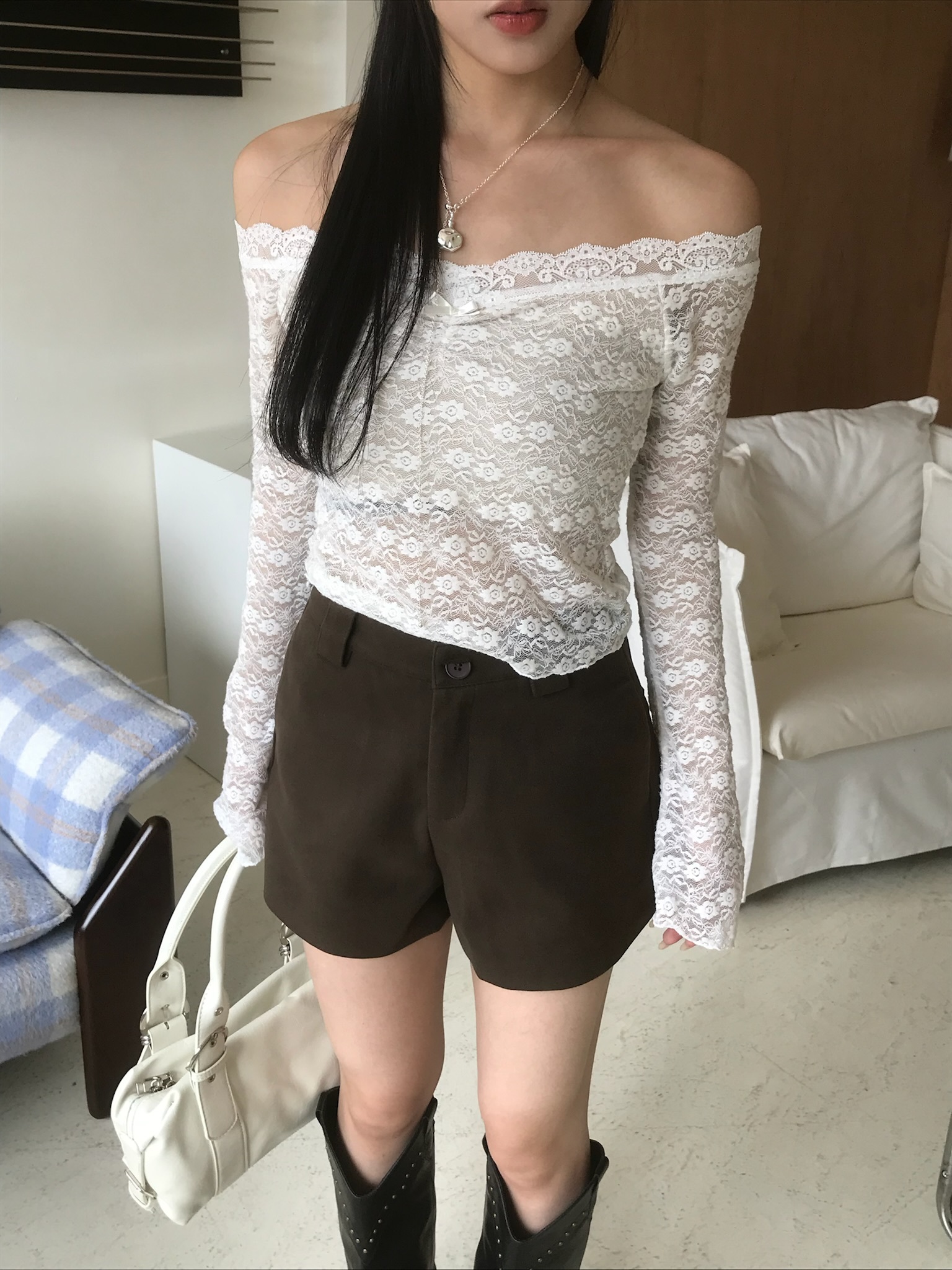 Flare Lace Top #上衣